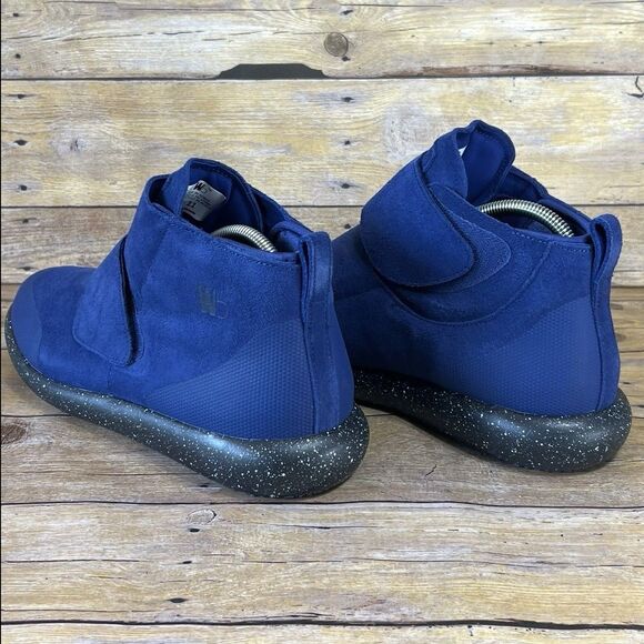 WORLD BOOTS Sz 11 Mens Chukka Moccasin Boots 100% Leather Suede Blue - Picture 12 of 16